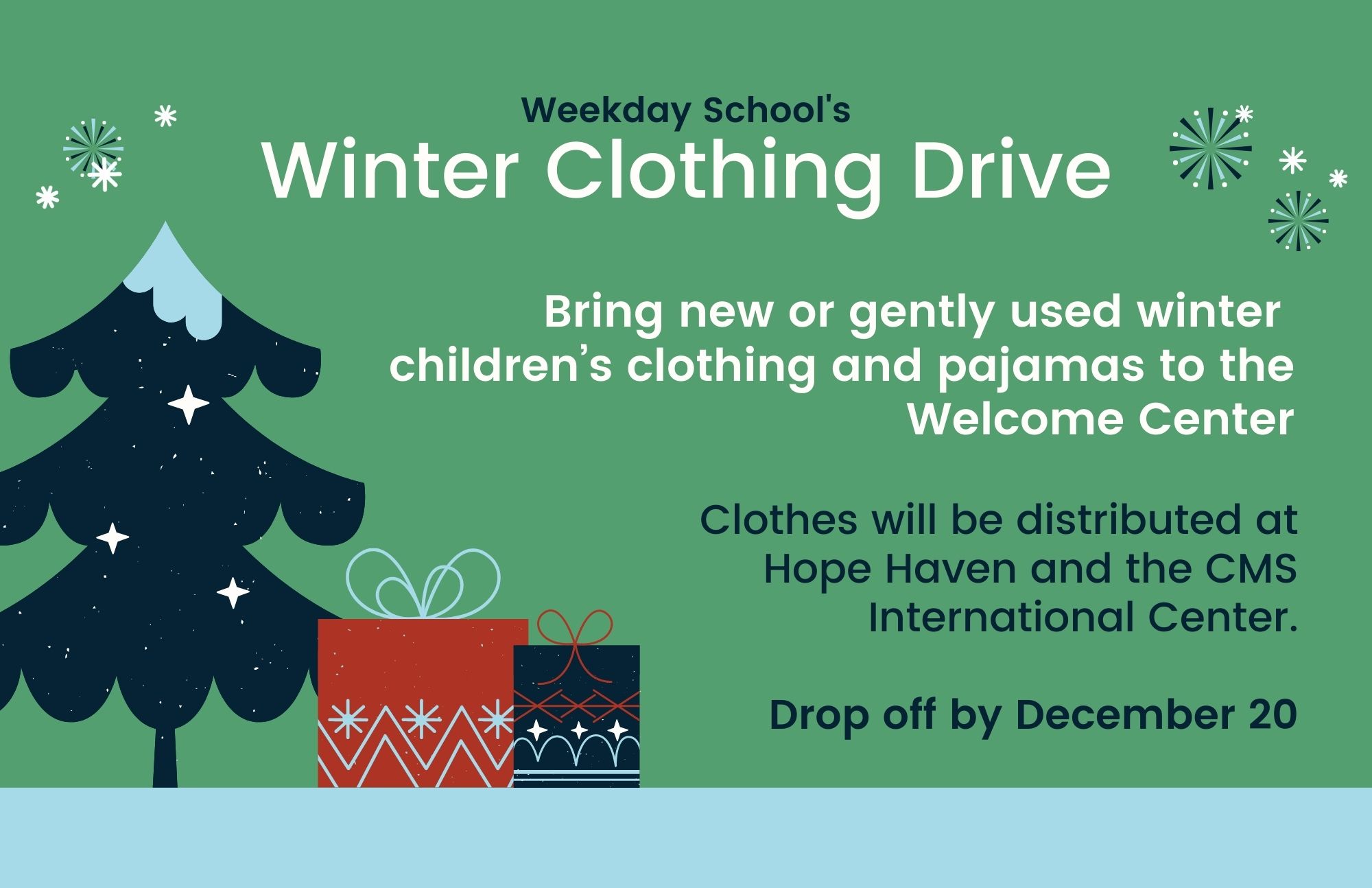 Winter Clothing Drive (17 × 11 in)