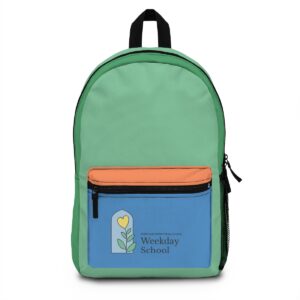 Color Block Backpack | Green, Blue, and Orange